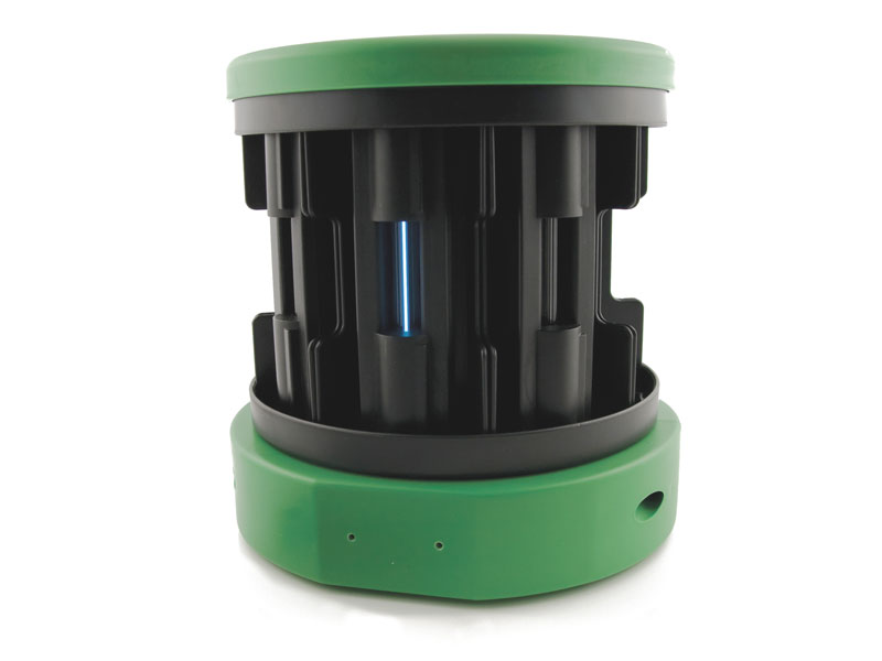 Green and black plastic spectrum tube power supply